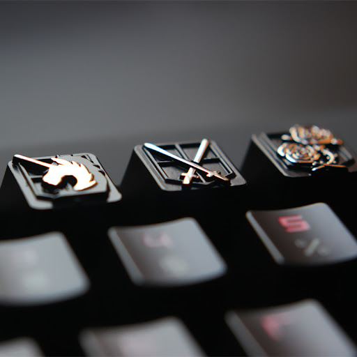 Title 5, Embossed Zinc-Aluminum Alloy Metal Keycap Mecha...