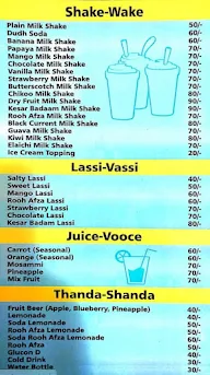 Chaa Shaa menu 1