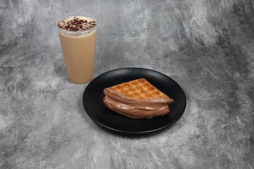 Milk Chocolate Waffwich With Classic Cold Coffee