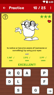  English Irregular Verbs PRO – Vignette de la capture d'écran 