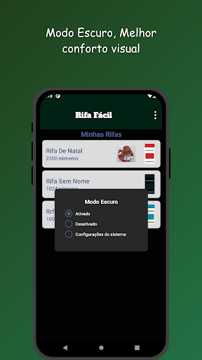 Screenshot Easy Raffle: create a raffle