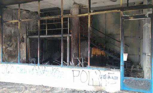 Izgorele prostorije srpsko - ruskog prijateljstva u Kosovskoj Mitrovici