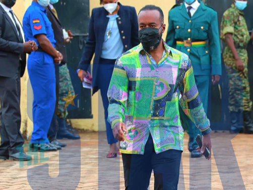 Mombasa Governor Hassan Joho at Wanguru Stadium in Kirinyaga during the Mashujaa Day Celebrations on October 20, 2021.