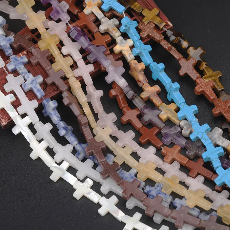 Title 5, Bracelet Collier DIY en Perles Vrac Forme Croix...