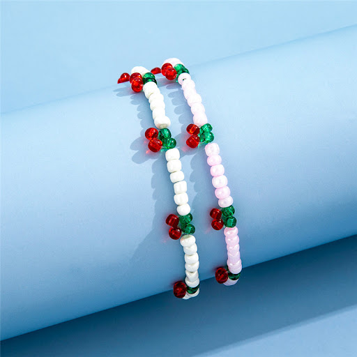 Title 3, Fashionable Colorful Rice Bead Fruit Cherry Adj...