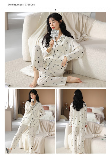 Title 3, Pajamas Womens Long Sleeve Nursing Homewear Suit