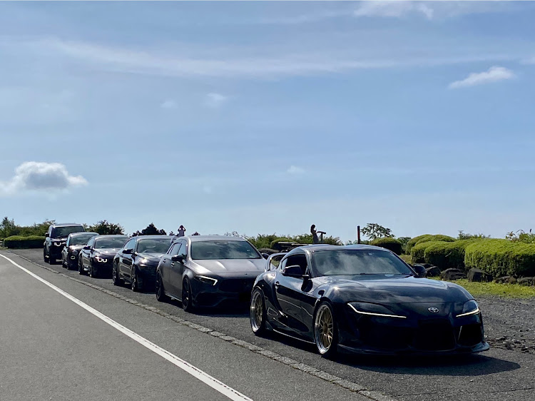 スープラの沼津ツーリング・沼津港丸天・気の合う仲間たち・富士スピードウェイ・BBS LMに関するカスタム事例の投稿画像2枚目