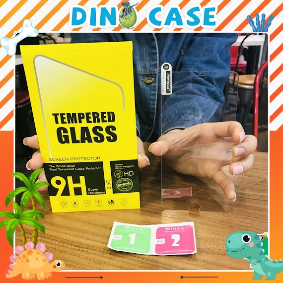 Kính Cường Lực 2.5D Trong Suốt 6/6Plus/6S/6S Plus/6/7/7Plus/8/8Plus/X/Xs/Xs Max/11/11 Pro/11 Promax - Dino Case