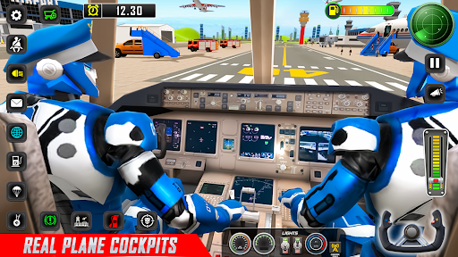 Screenshot Robot Pilot Airplane Games 3D