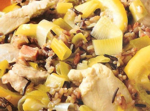 Garlicky Chicken & Rice