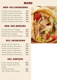 Shawarma Wala menu 1