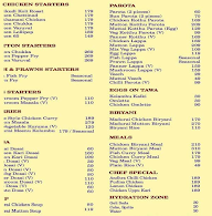 Madurai Hut menu 1