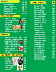 Khatushyam Sweets And Restaurant menu 1