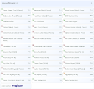 Dhaba 13 menu 1