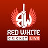 Red White Cricket Live Line icon