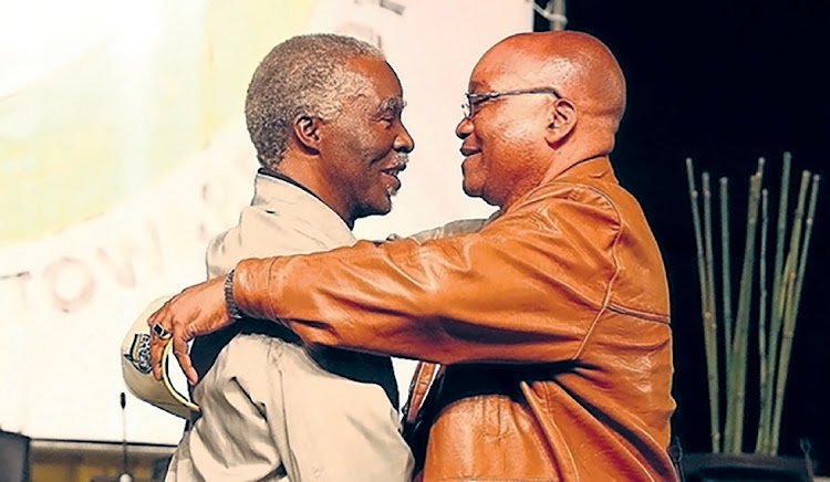 18-12-07: President Thabo Mbeki 'congratulates' Jacob Zuma after he was voted as the new president of the ANC in Polokwane. Picture: Masi Losi