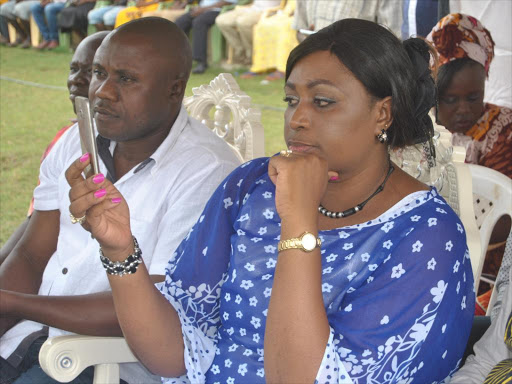 Malindi MP Aisha Jumwa during a past function at her residence in Kakuyuni Malindi constituency./ALPHONCE GARI