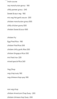 Chowmein Chaw menu 3