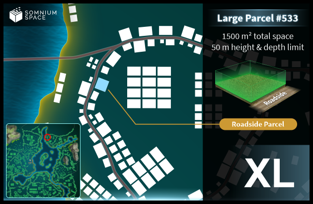 Extra Large #533 (XL) parcel in Somnium Space