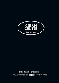 The Cream Studio menu 1
