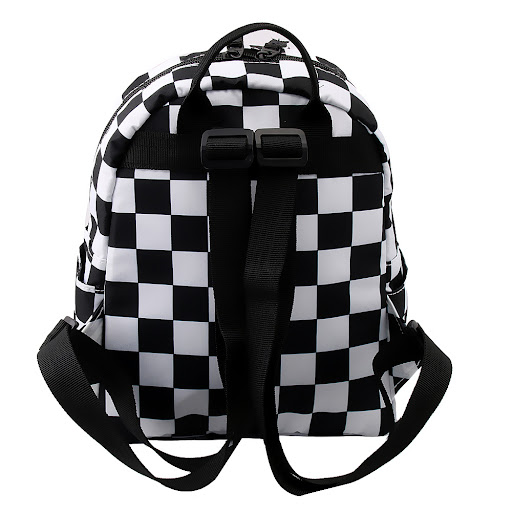 Title 2, Classic black and white plaid ladies backpack. ...
