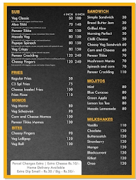 Covai Corner Cafe menu 1