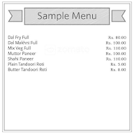 Vaisno Dhaba menu 1