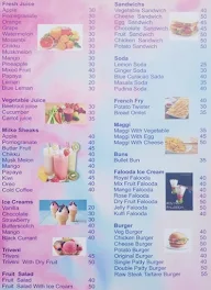 Juicy Zone menu 1