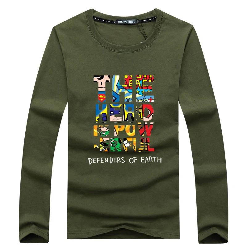 Fashion Men's Long-Sleeved Cotton Bottoming Shirt