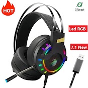 Tai Nghe Chụp Tai Chuyên Game Máy Tính K3 Super Gaming Giả Lập 7.1 Usb Led Rgb Chống Ồn, Tạp Âm, Siêu Bass