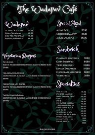 The Wadapav Cafe menu 2