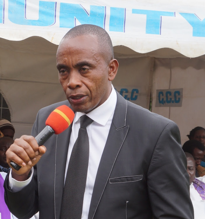 Kiambu Senator Kimani Wamatangi in Limuru on Saturday, February 8, 2020