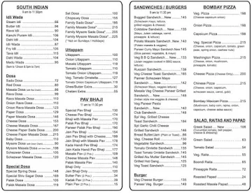 Shiv Sagar Veg Restaurant menu 