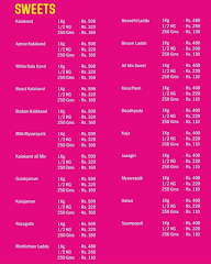 Sri Sai Balaji Sweet House menu 3