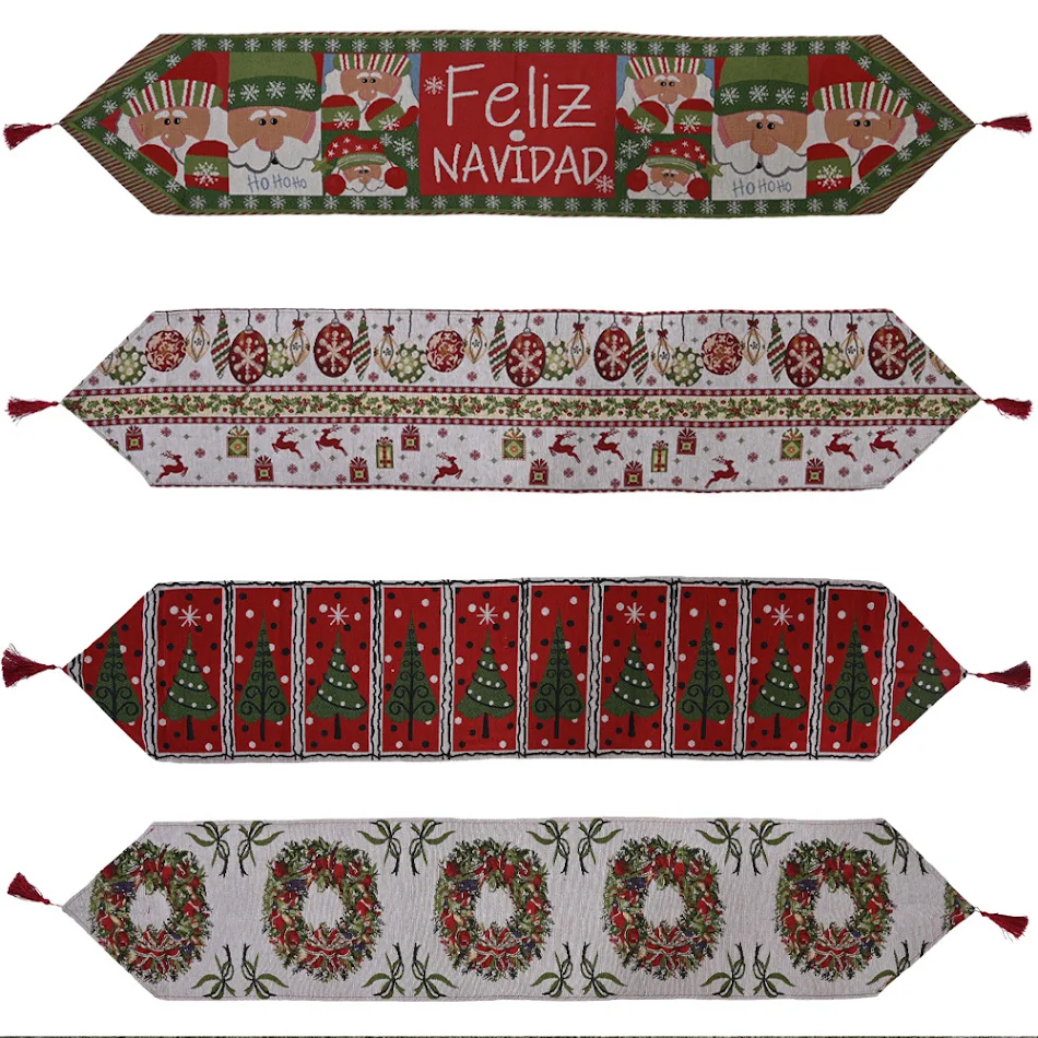 Božićni stolnjak za svečano postavljanje stola. Otporan na fleke, idealan za porodične večere i specijalne prilike. Ulepšajte svoje praznike!