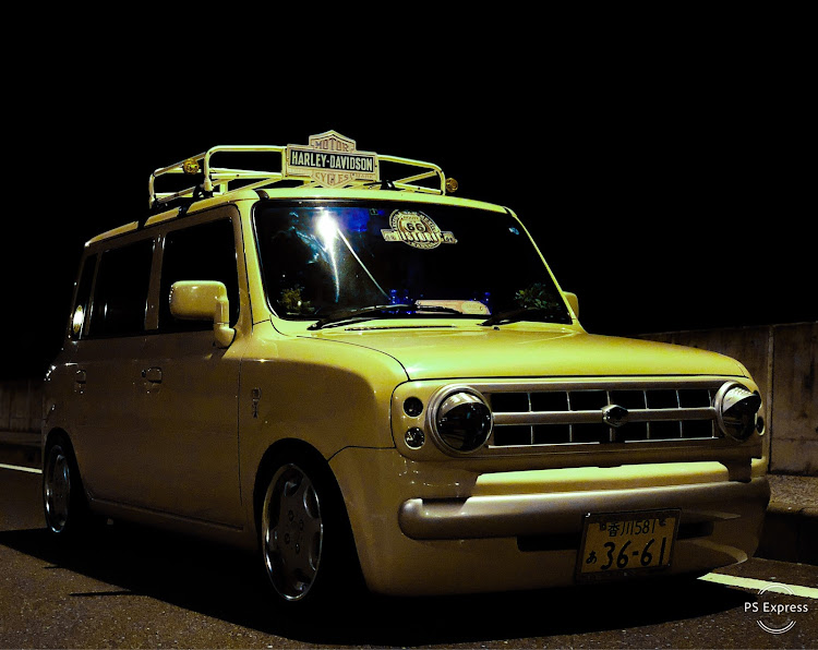アルトラパンの車高調整に関するカスタム事例の投稿画像1枚目