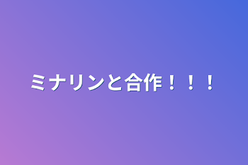 ミナリンと合作！！！