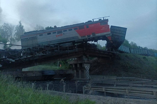 Seven killed after bridge collapse, train derailment in Russia's Bryansk region bordering Ukraine