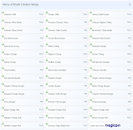 Bhatti Chicken Wings menu 1