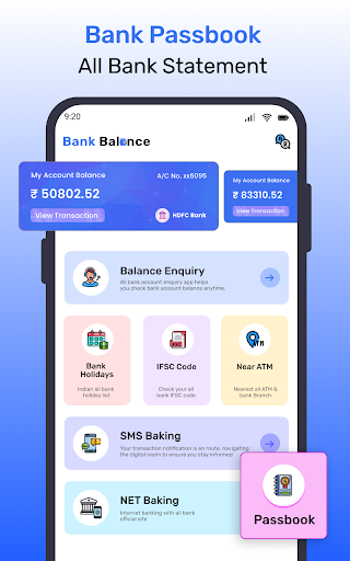 Screenshot Bank Balance Check & Passbook