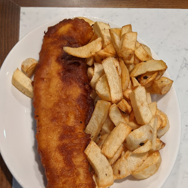 Gluten-Free Fish & Chips at Deep Blue