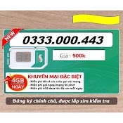 Sim Số Độc_ Số Đẹp Viettel Trả Trước Tặng Gói V120N_ 4Gb/Ngày+ Tỷ Phút Gọi