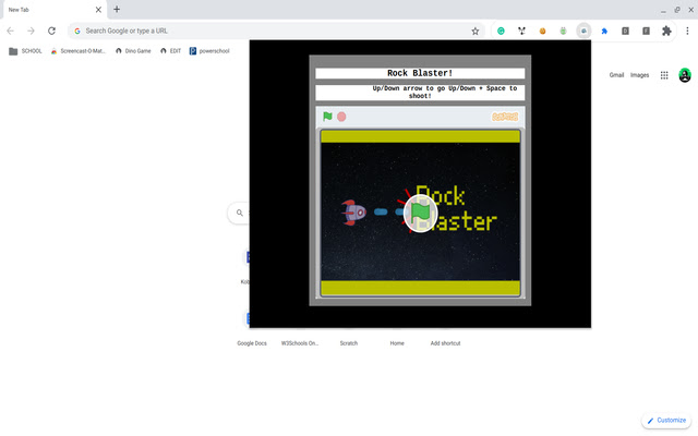 Rock Blaster chrome extension