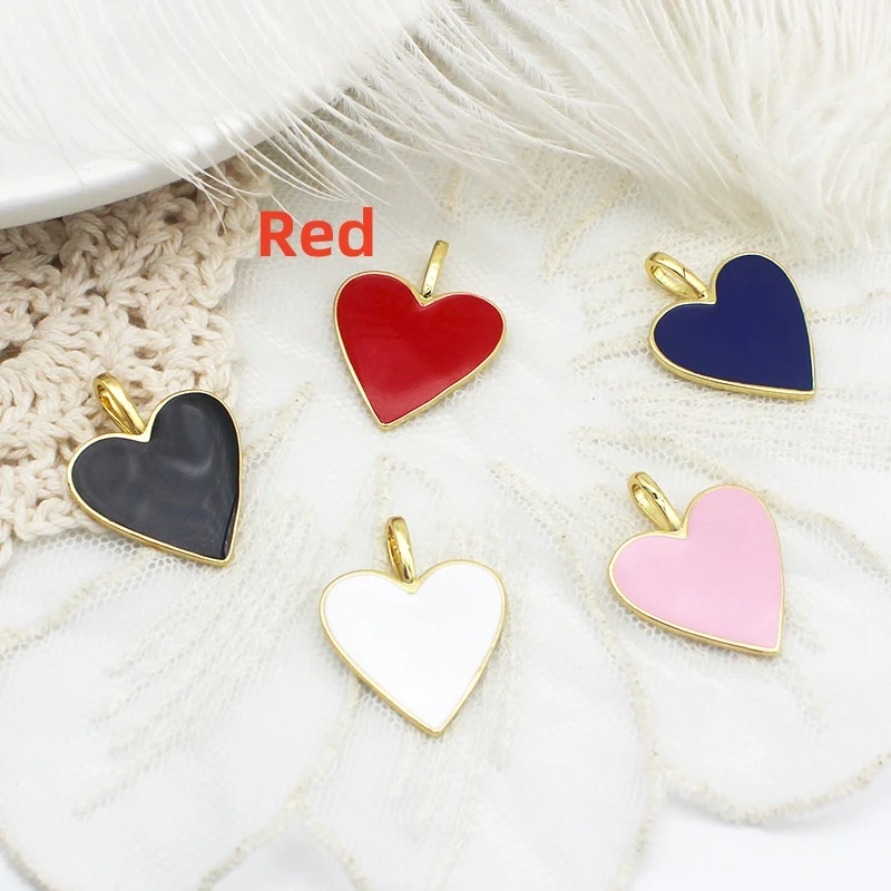 Collier pendentif cœur goutte d'huile d'amour et bracelet assorti, un bijou parfait pour exprimer vos sentiments et votre amour.