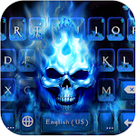 Cover Image of 下载 Flaming Skull Keyboard Theme 57.0 APK