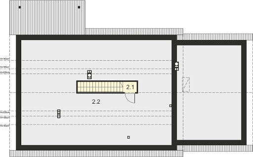 Tamara Modern G2 - Rzut strychu do adaptacji