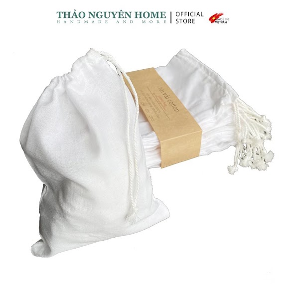 [Mã Bmltm50 Giảm Đến 50K] Túi Lọc Cotton Chuyên Dùng Đun Nấu, Lọc Trà Thảo Nguyên Home