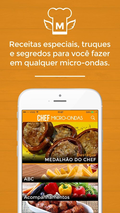 Android application Chef Micro-Ondas screenshort
