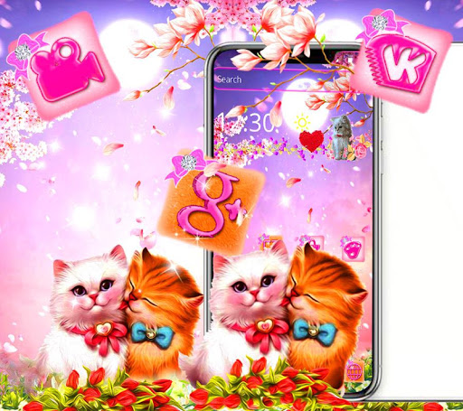 Cute Pink Cat Love Theme?