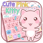 Cover Image of Baixar Cute Pink Kitty Keyboard 10001003 APK